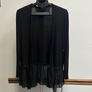 Kim & Cami Black Sheer Cardigan